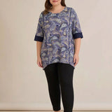 Elastična bluza od viskoze – paisley uzorak