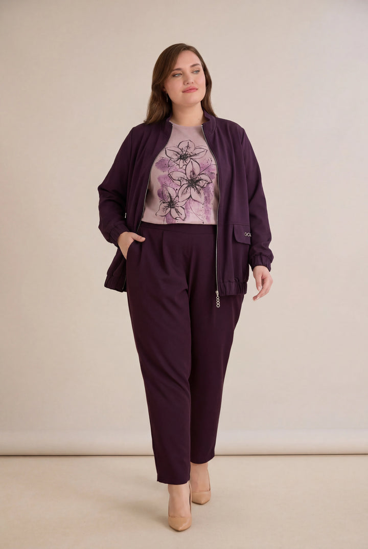 Proljetna bomber jakna – bordo