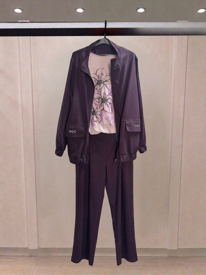 Proljetna bomber jakna – bordo