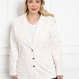 Trapper maxi jakna s preklopom - bijela - My Store