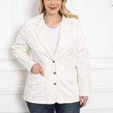 Trapper maxi jakna s preklopom - bijela - My Store