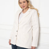 Trapper maxi jakna s preklopom - bijela - My Store