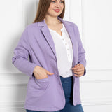 Trapper maxi jakna s preklopom - ljubičasta - My Store