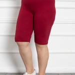 Kratke pamučne tajice do 160 cm. hip - crvena - Moja trgovina