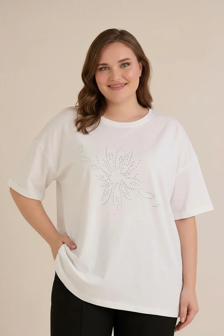 Pamučna bluza s kamenčićima