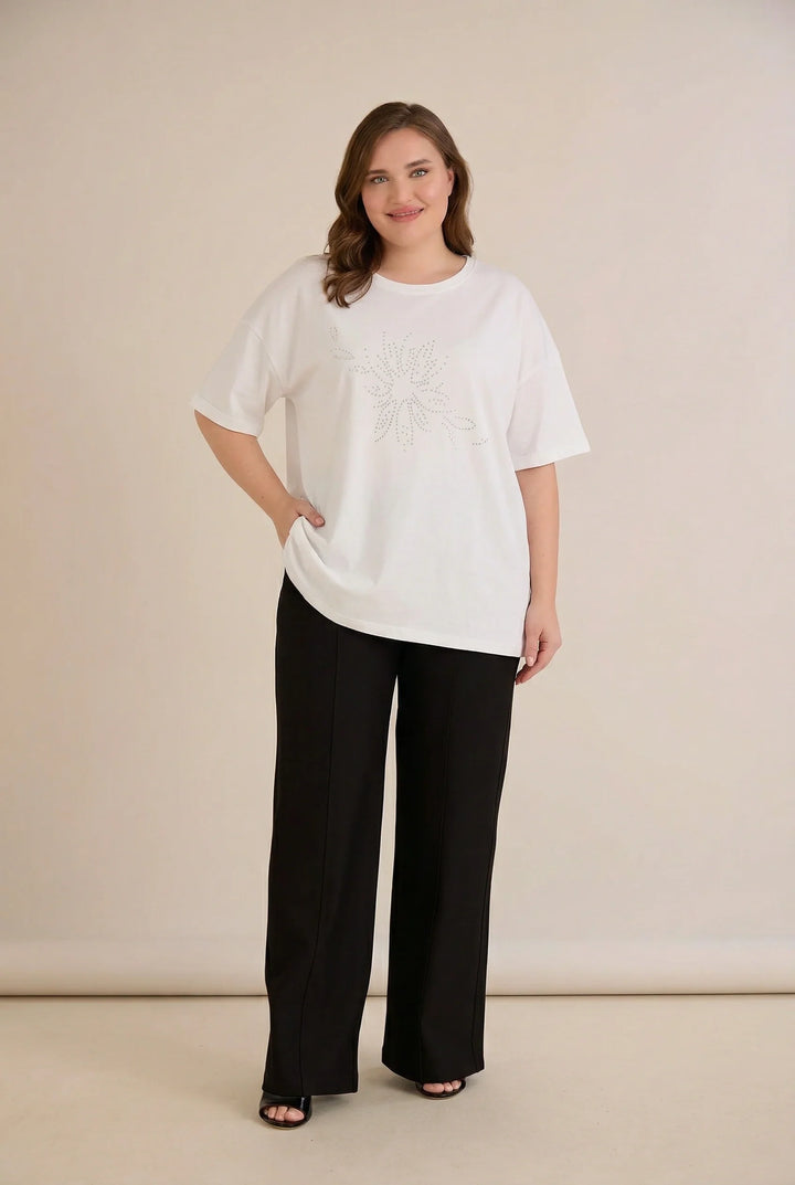 Pamučna bluza s kamenčićima