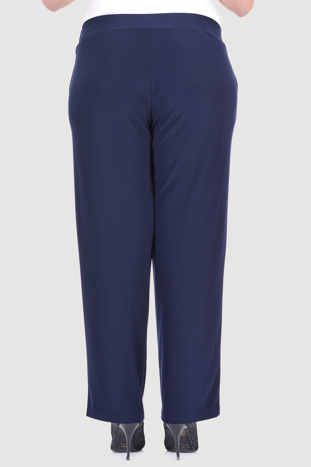 Широк панталон с джобове Шели- тъмносин - My Store