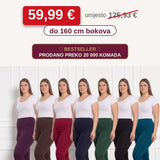 Set od 7 pamučnih dugih tajica do 160 cm bokova