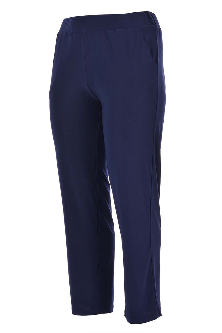 Широк панталон с джобове Шели- тъмносин - My Store