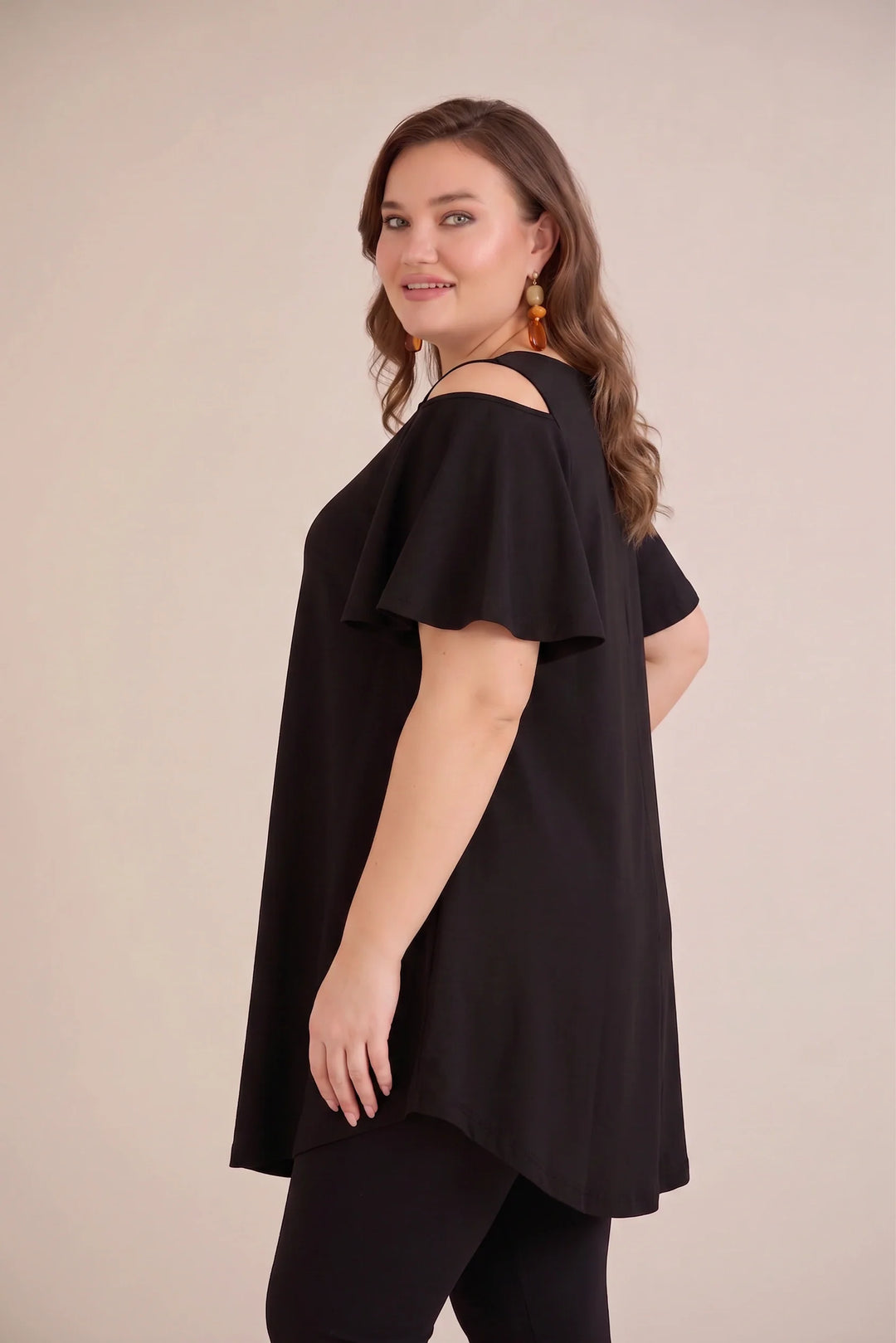 Ljetna pamucna tunika -  crna