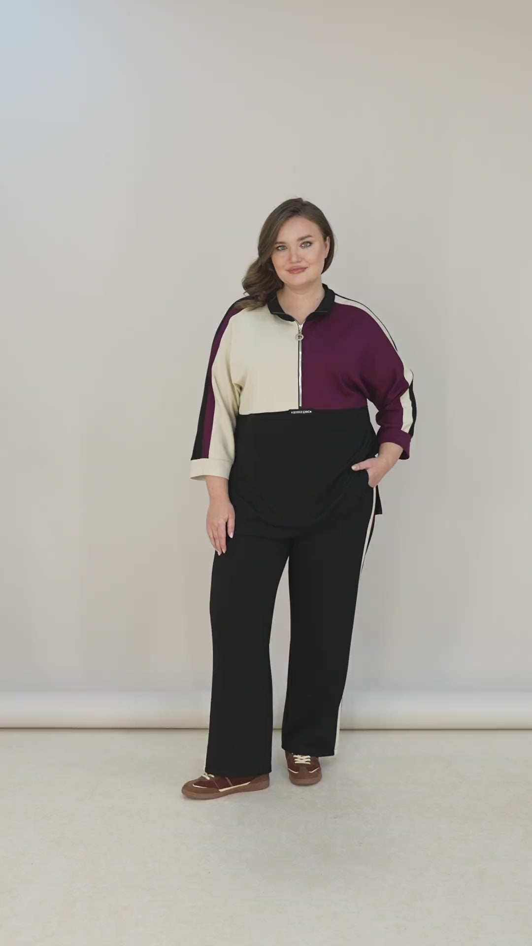 Trokutni proljetni set – burgundi