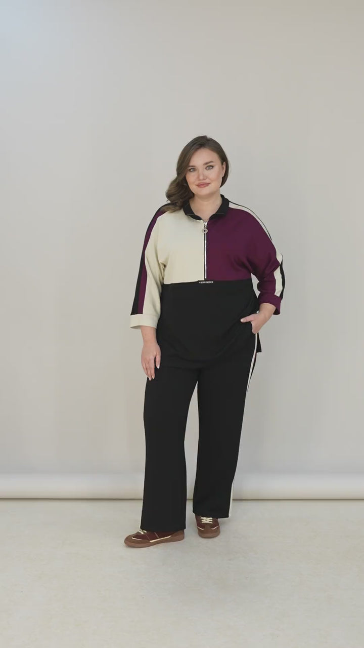 Trokutni proljetni set – burgundi