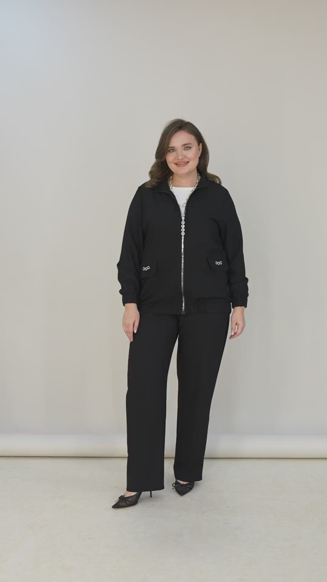 Proljetna bomber jakna – crna