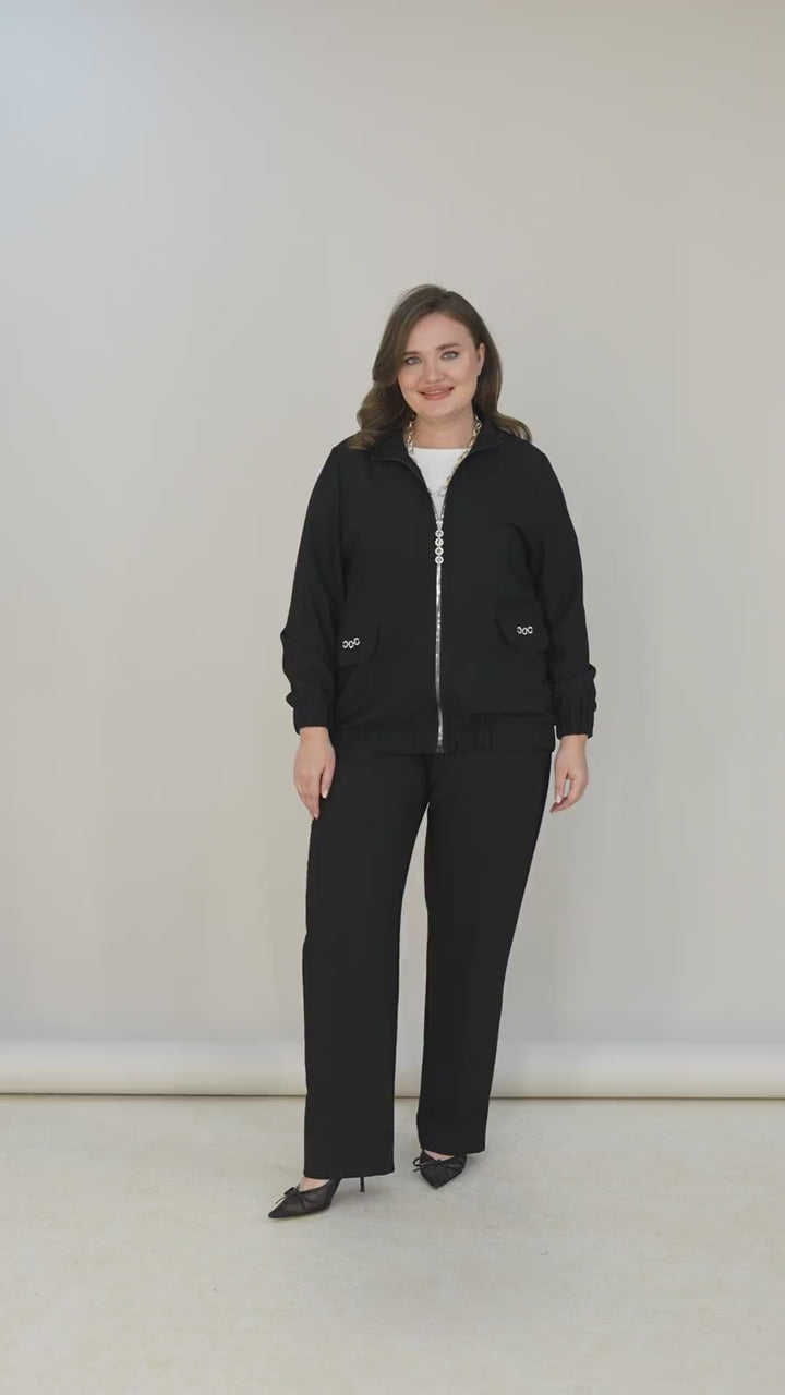 Proljetna bomber jakna – crna