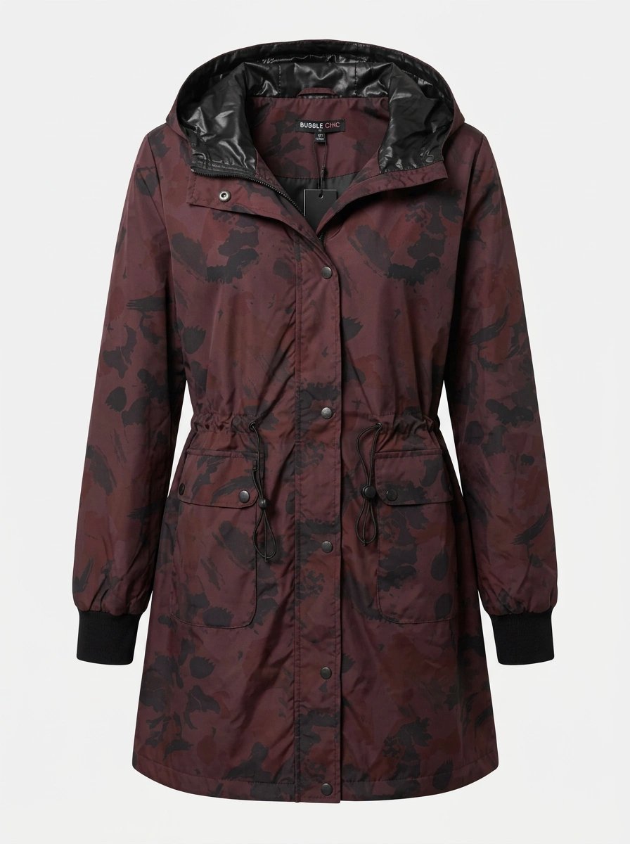Prijelazna jakna tipa parka - bordo