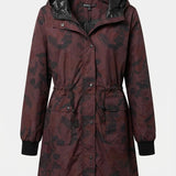 Prijelazna jakna tipa parka - bordo