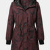 Prijelazna jakna tipa parka - bordo