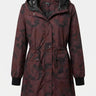 Prijelazna jakna tipa parka - bordo