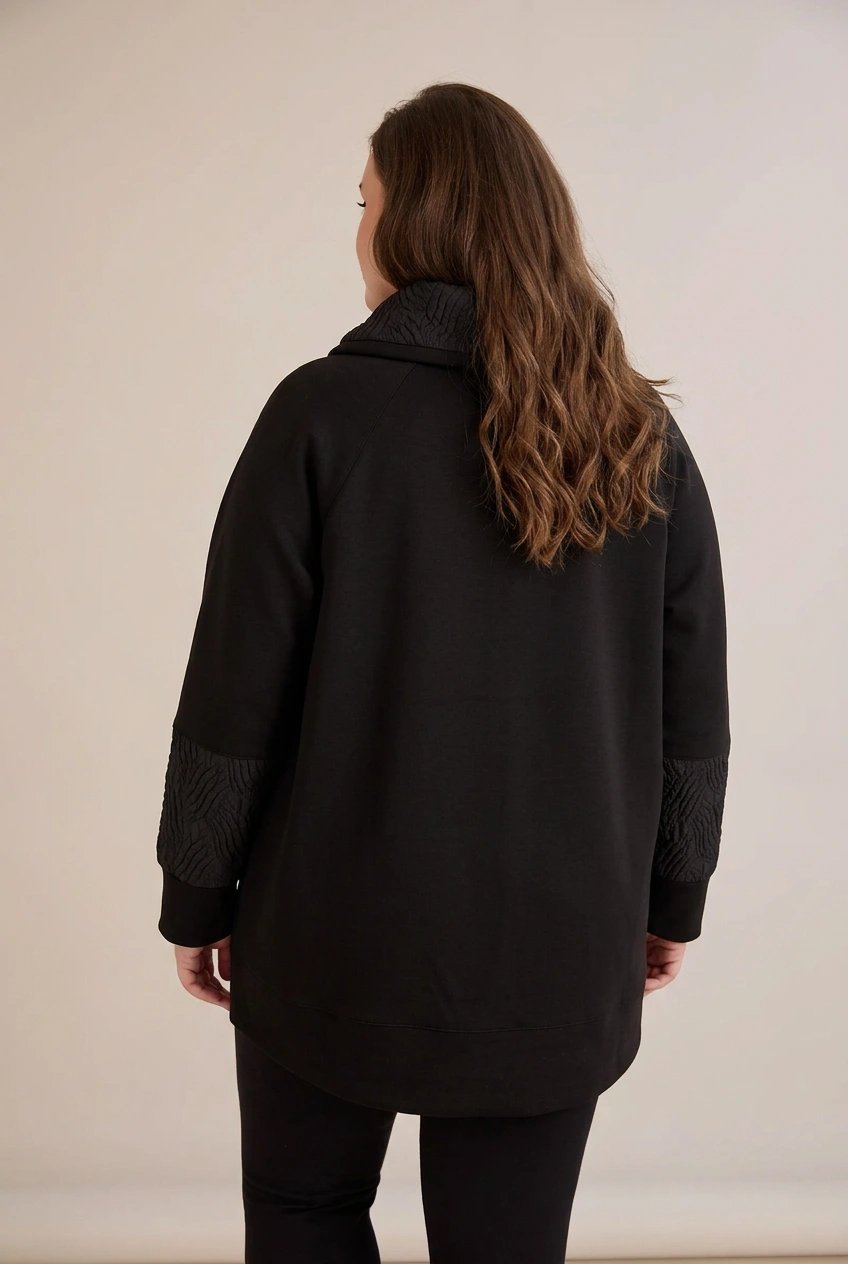 Sportsko elegantna jakna - crna – detalj 1